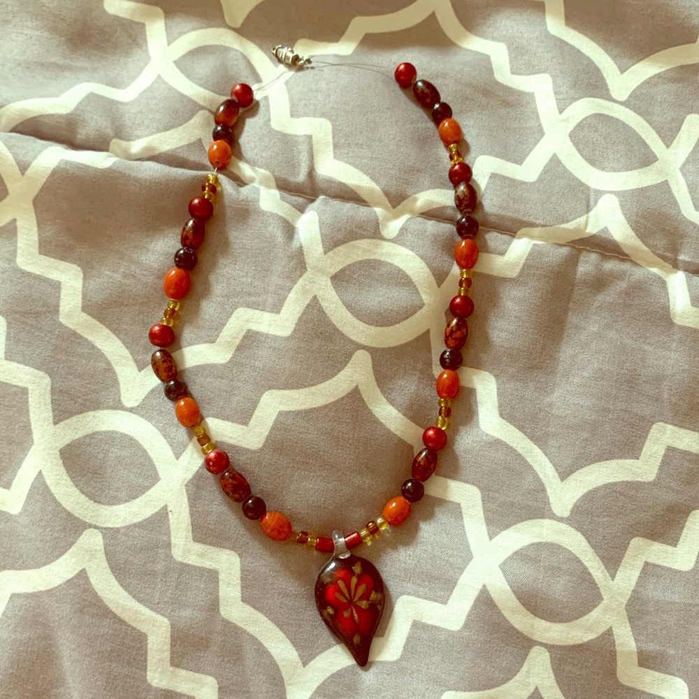 Handmade charm necklace